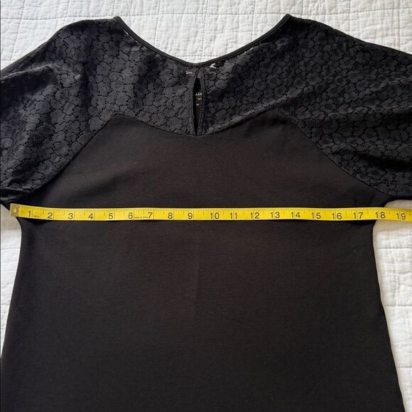 Kate Spade Flora Leopard Lace Ponte Little Black Dress  Office  Size S - Picture 8 of 12